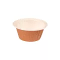 Caissettes de cuisson OPTIMA marron à bord roulé. Ø58 hauteur 38. 13cl